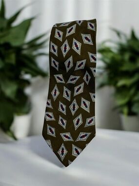 Hugo Boss Silk Tie Brown Pattern